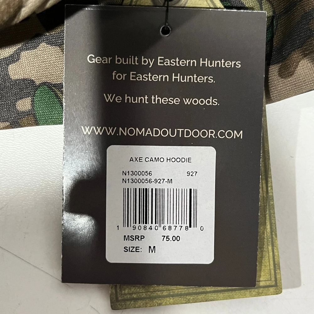 NEW W/ TAGS!! Nomad Greenleaf Camo Utility Hoodie - Men's Sweatshirt - Size M - Picture 4 of 10